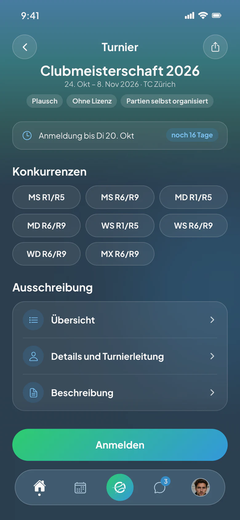 CourtWize-App: Turnier